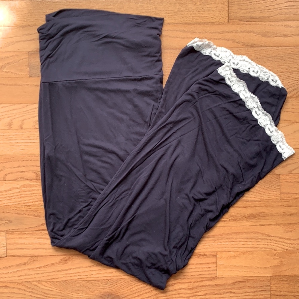 Pinkblush navy maternity pj pants